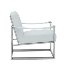 Load image into Gallery viewer, Modrest Larson Modern White Leatherette Accent Chair
