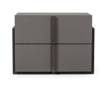 Load image into Gallery viewer, Nova Domus Lucia - Italian Modern Elm and Matte Grey Nightstand
