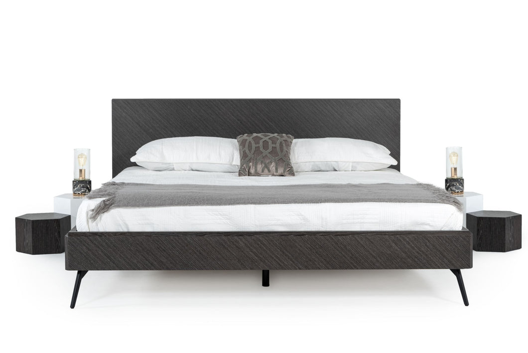 Modrest Gaige - Modern Grey Elm Bed