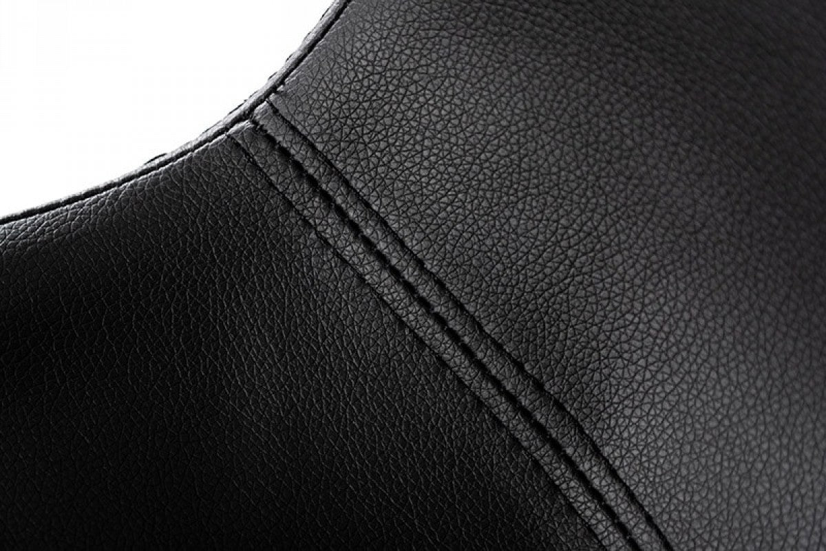 Modrest Aaron - Modern Black Eco-Leather Bar Stool