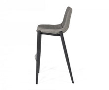 Load image into Gallery viewer, Modrest Jane - Modern Grey Eco-Leather Bar Stool (Set of 2)
