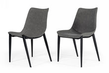Load image into Gallery viewer, Modrest Frasier - Modern Grey Eco-Leather Dining Chair (Set of 2 )
