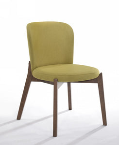 Modrest Grover - Modern Grey & Dark Wenge Dining Chair (Set of 2)