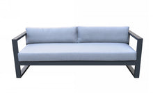 Load image into Gallery viewer, Renava Weber - Modern Outdoor Grey &amp; Black Sofa Set
