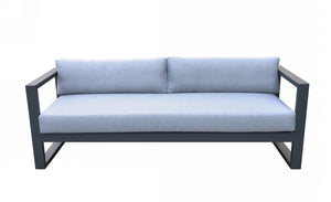 Renava Weber - Modern Outdoor Grey & Black Sofa Set