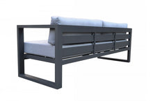 Load image into Gallery viewer, Renava Weber - Modern Outdoor Grey &amp; Black Sofa Set
