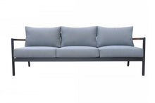 Load image into Gallery viewer, Renava Kiowa - Modern Outdoor Grey &amp; Black Sofa Set
