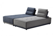 Load image into Gallery viewer, Divani Casa Glendale - Modern Blue + Grey Fabric Modular Sectional Sofa
