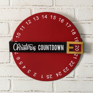 Spinning Christmas Countdown Wall Decor