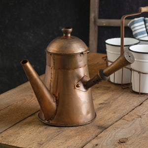 Coffee Pot with Handle, Copper