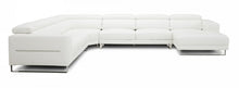 Load image into Gallery viewer, Divani Casa Hawkey - Contemporary White Full Leather U Shaped Sectional Sofa
