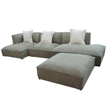 Load image into Gallery viewer, Divani Casa Dania - Modern Beige Fabric Sectional and Ottoman
