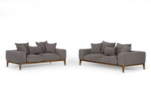 Load image into Gallery viewer, Divani Casa Corina - Modern Grey Fabric Sofa
