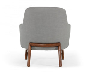 Modrest Metzler - Modern Grey Fabric Accent Chair
