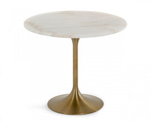 Load image into Gallery viewer, Modrest Collins - Glam White Marble &amp; Gold Dining Table
