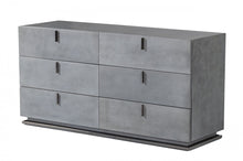 Load image into Gallery viewer, Modrest Buckley - Grey &amp; Black Stainless Steel Bedroom Set
