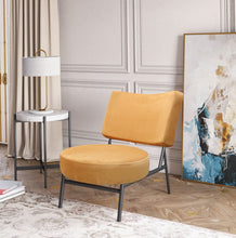 Load image into Gallery viewer, Modrest Sami - Modern Orange Velvet Accent Chair
