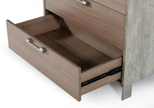 Load image into Gallery viewer, Nova Domus Boston - Modern Brown Oak &amp; Brushed Stainless Steel Chest
