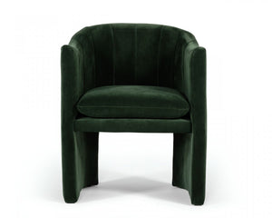 Modrest Danube - Modern Jade Green Fabric Dining Chair