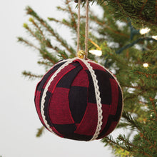 Load image into Gallery viewer, Buffalo Plaid Fabric Ornament
