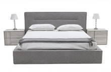 Load image into Gallery viewer, Nova Domus Juliana - Italian Modern Grey Upholstered Bed
