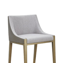 Load image into Gallery viewer, Modrest Fairview - Contemporary Grey + Brass Counter Stool
