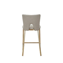 Load image into Gallery viewer, Modrest Burton - Contemporary Beige + Brass Counter Stool Set of Two
