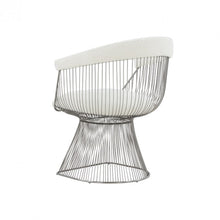 Load image into Gallery viewer, Modrest Chandler - Modern  White Shepra and Matte Silver Dining Chair
