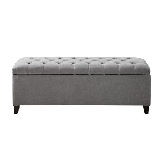 Shandra upholstered ottoman - Grey