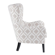 Load image into Gallery viewer, Arianna Swoop Wing Chair - Grey/White
