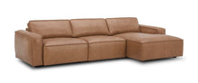 Load image into Gallery viewer, Modrest Cambria - Modern RAF Cognac Leather Sectional Sofa
