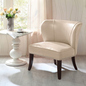Hilton Armless Accent Chair - Ivory
