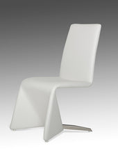 Load image into Gallery viewer, Nisse - Contemporary White Leatherette Dining Chair (Set of 2)
