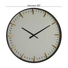 Load image into Gallery viewer, Metal Wall Clock, 20 Inch
