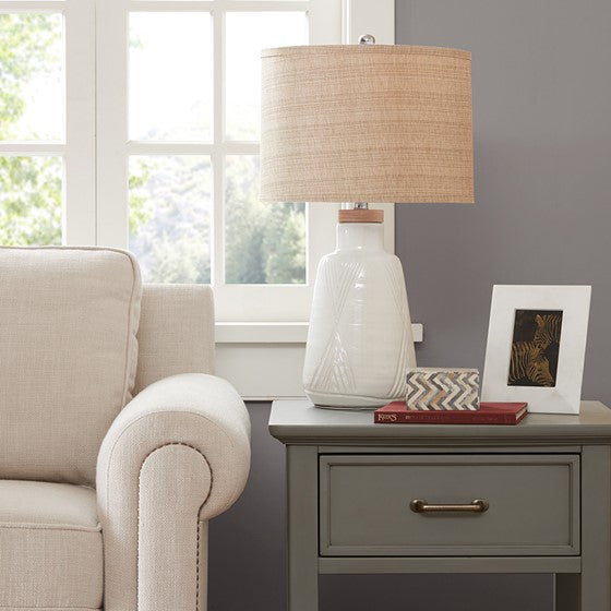 Tate Table Lamp - Ivory
