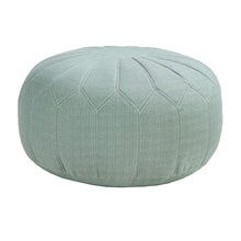 Load image into Gallery viewer, Kelsey Round Pouf Ottoman - Seafoam
