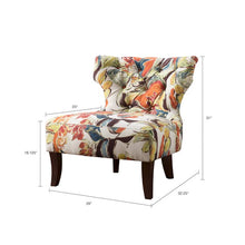 Load image into Gallery viewer, Erika Hourglass Tufted Armless Chair - Multi
