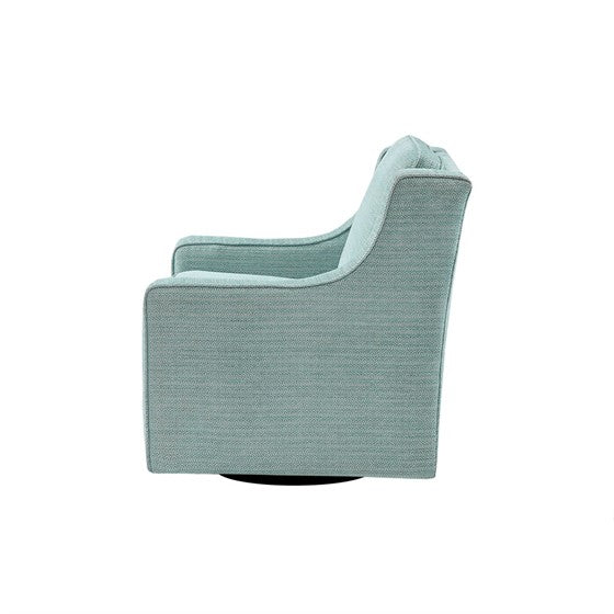 Harris Swivel Chair - Dusty Aqua