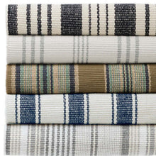 Load image into Gallery viewer, Blue Awning Stripe Indoor-Outdoor Rug
