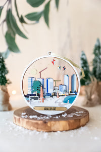 Mini Cityscape Ornament, Bellevue