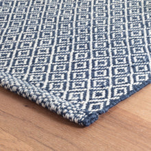Load image into Gallery viewer, Crystal Navy + Ivory Indoor/Outdoor Rug
