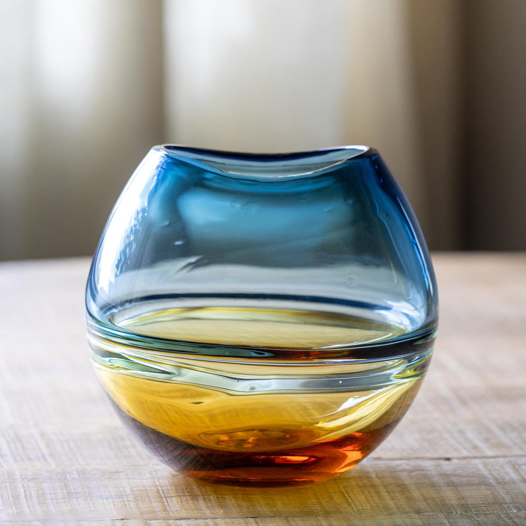 Ansen Glass Vase, Round