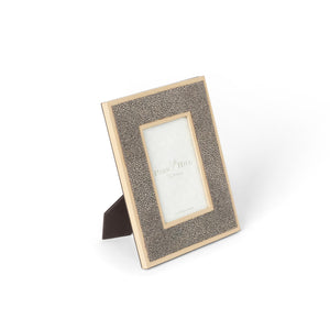 Shagreen Pattern Leather Photo Frame, Small