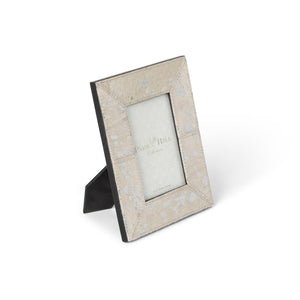 Paint Spattered Hide Photo Frame, Small