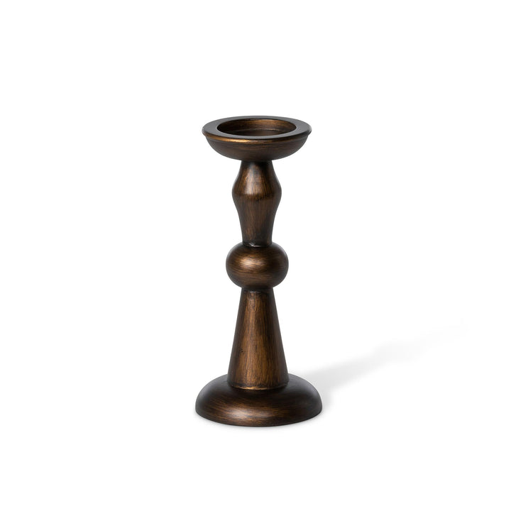 Manor Hearth Wood Candle Holder, Small