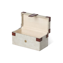 Load image into Gallery viewer, Antique Canvas Box with Genuine Leather
