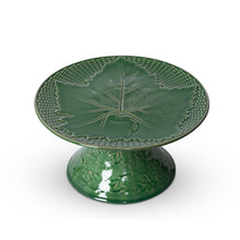 Load image into Gallery viewer, Green Glazed Cake Stand, Large
