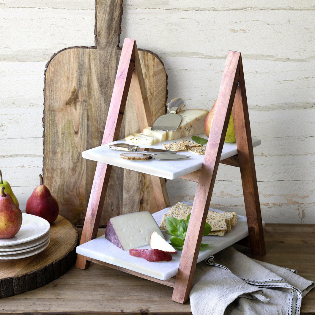 A-Frame Marble Cheese Server