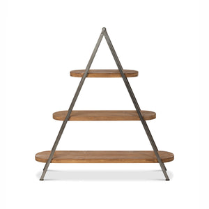 3-Tiered Wooden Display Shelf