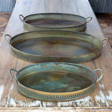 Load image into Gallery viewer, Patina Serving Trays, Set of 3
